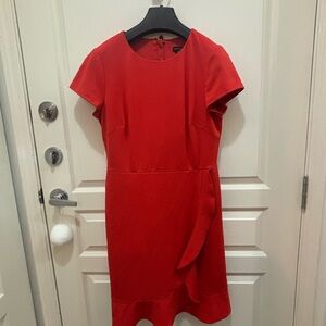 Saks Fifth Avenue Vibrant Red Mini Dress